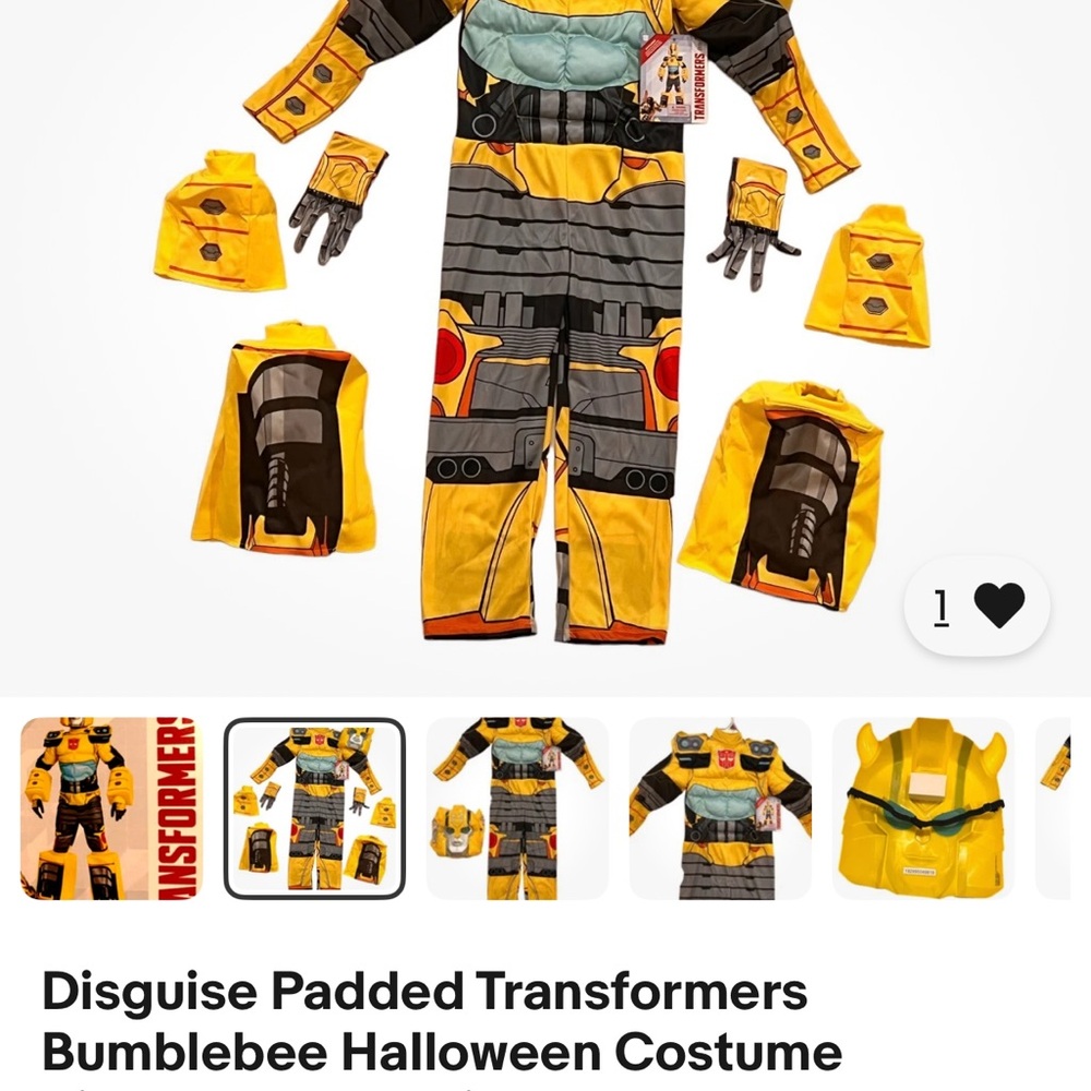 Disguise Bumblebee Costume for Kids - Yellow and Black